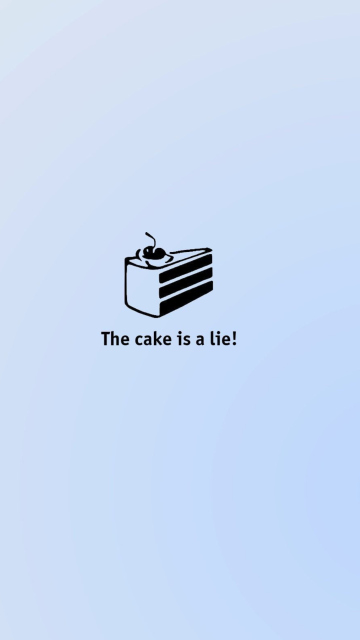 Обои Cake Is Lie 360x640