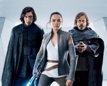 Star Wars The Last Jedi with Rey and Kylo Ren Shirtless wallpaper 220x176
