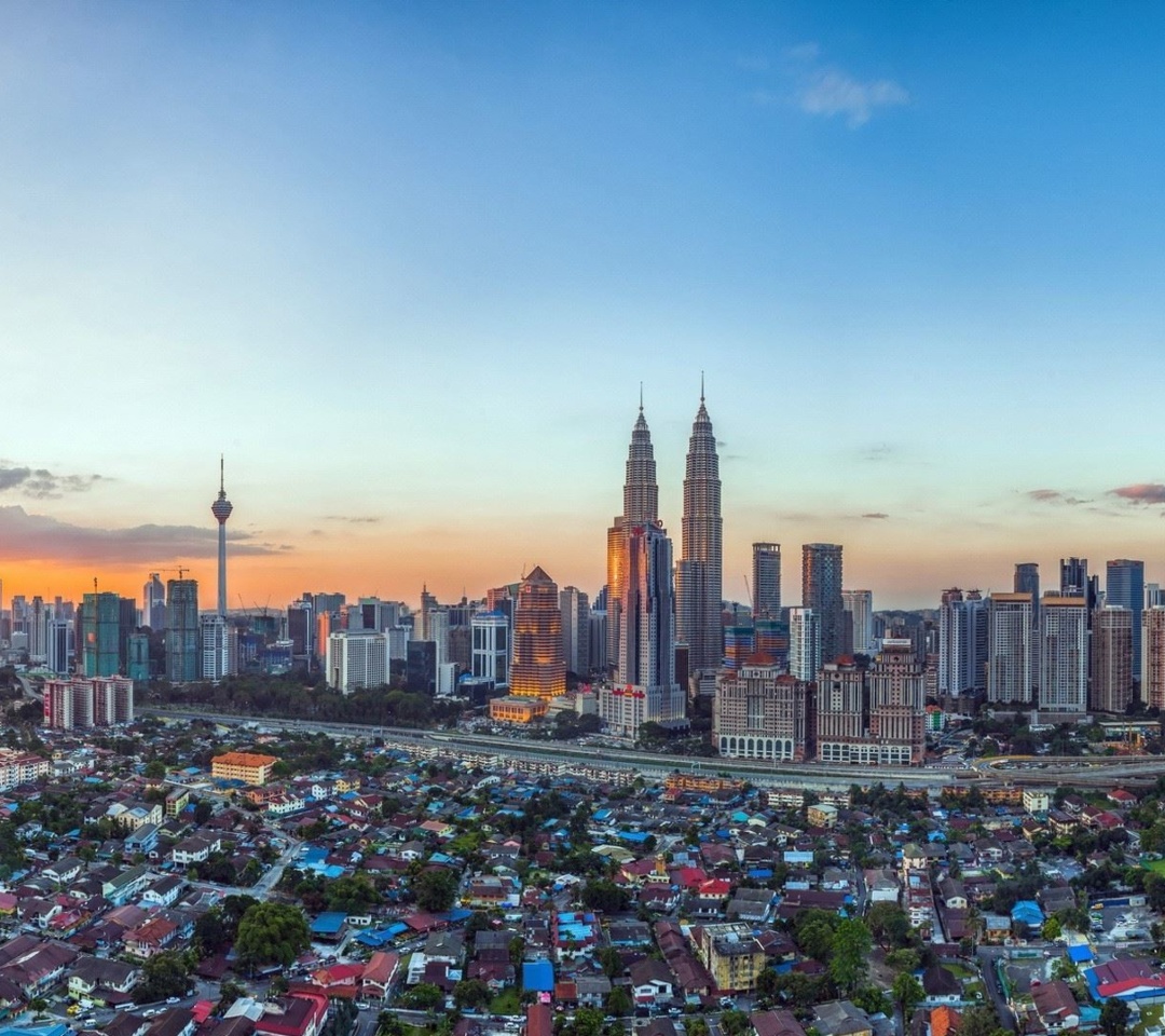 Обои Kuala Lumpur Panorama 1080x960