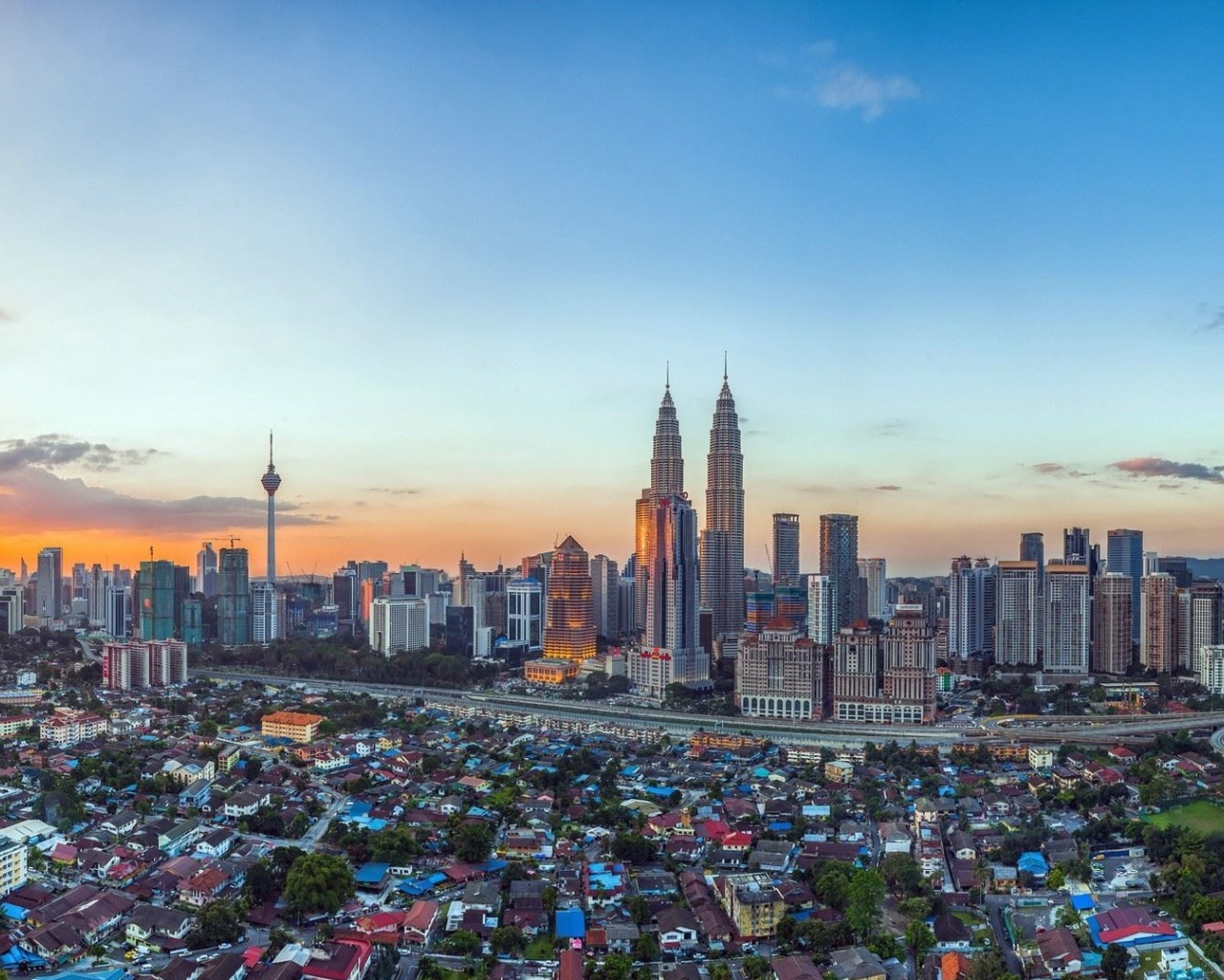 Das Kuala Lumpur Panorama Wallpaper 1280x1024
