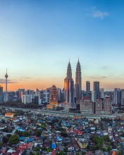 Das Kuala Lumpur Panorama Wallpaper 176x220