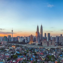 Fondo de pantalla Kuala Lumpur Panorama 208x208