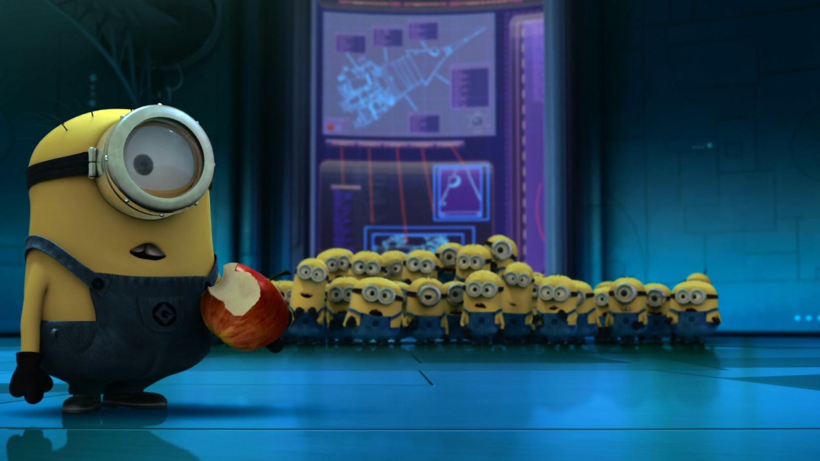 Das Minion's Apple Wallpaper 1600x900