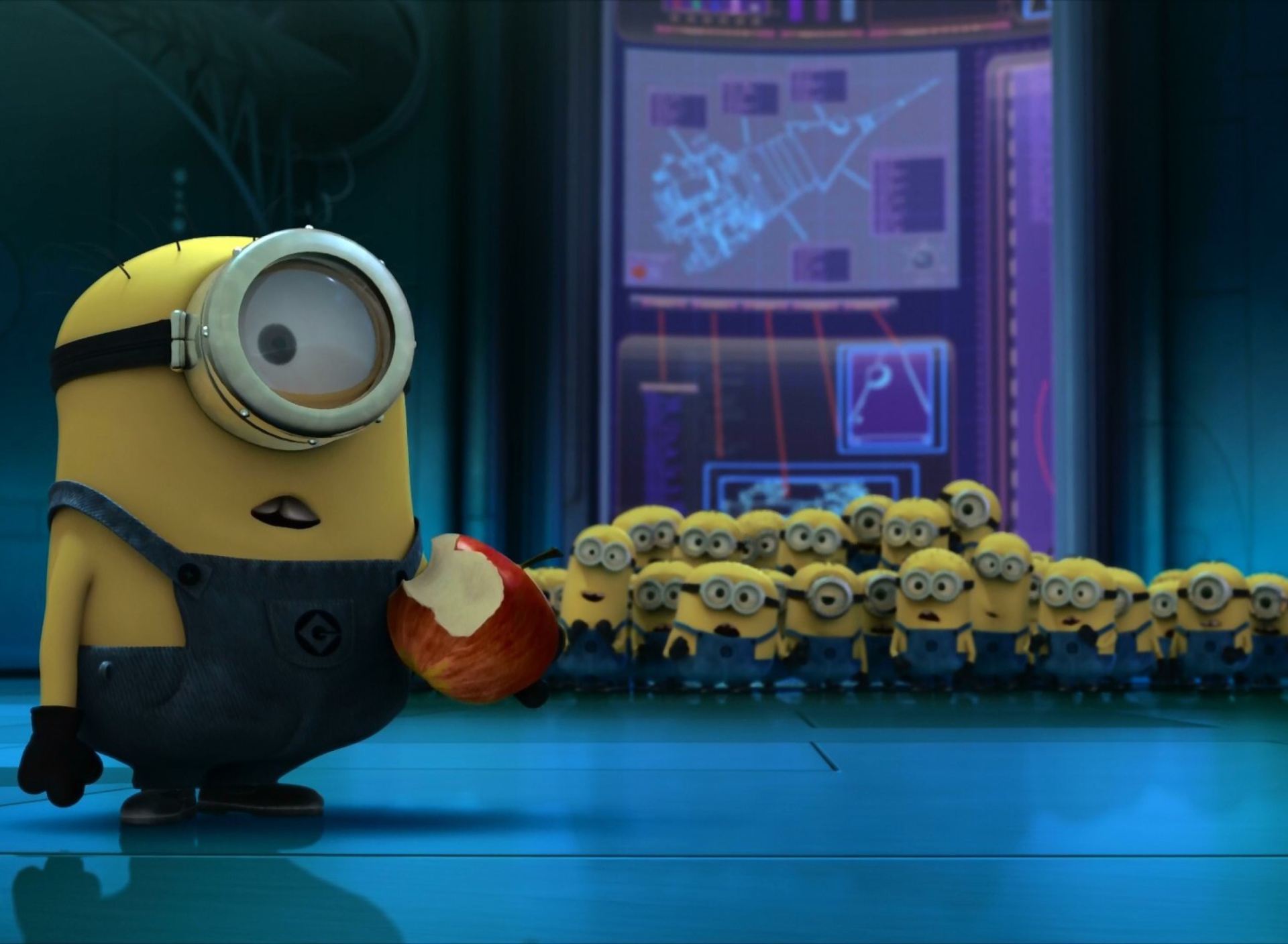 Das Minion's Apple Wallpaper 1920x1408