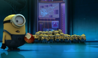 Minion's Apple Background for Android, iPhone and iPad