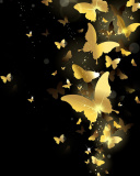 Das Golden Butterflies Wallpaper 128x160