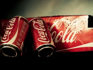 Coca Cola Cans wallpaper 320x240