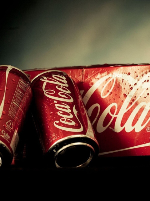 Coca Cola Cans wallpaper 480x640
