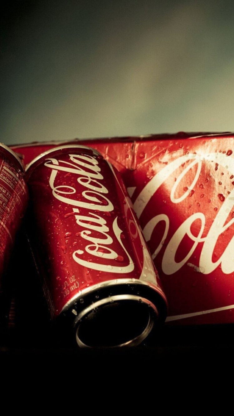 Coca Cola Cans wallpaper 750x1334