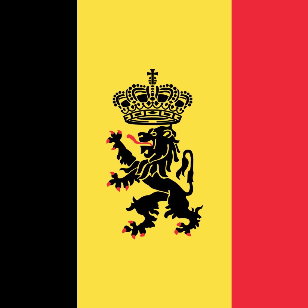 Belgium Flag and Gerb wallpaper 1024x1024