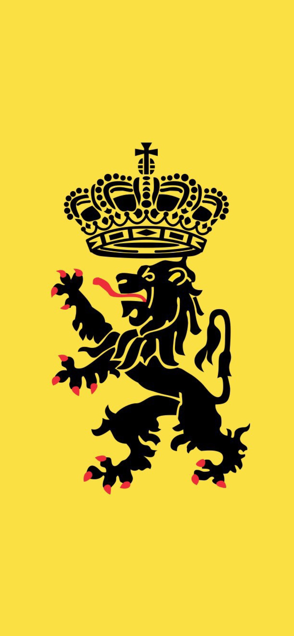 Das Belgium Flag and Gerb Wallpaper 1170x2532