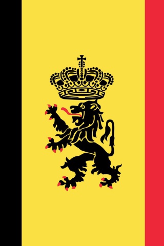 Sfondi Belgium Flag and Gerb 320x480