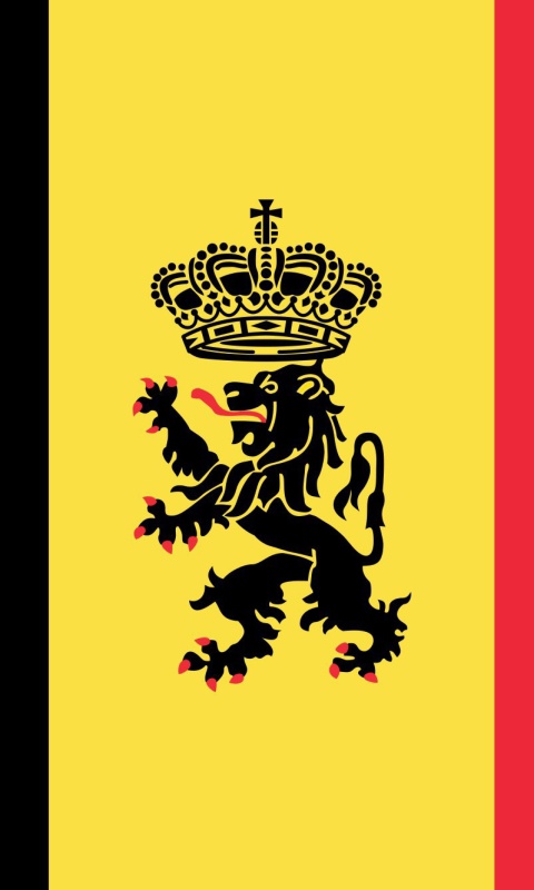 Belgium Flag and Gerb wallpaper 480x800