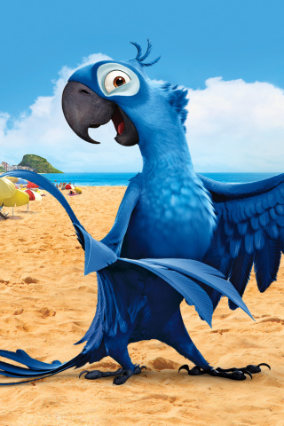 Rio Character Blu wallpaper 320x480