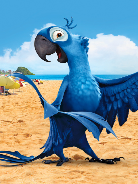 Обои Rio Character Blu 480x640