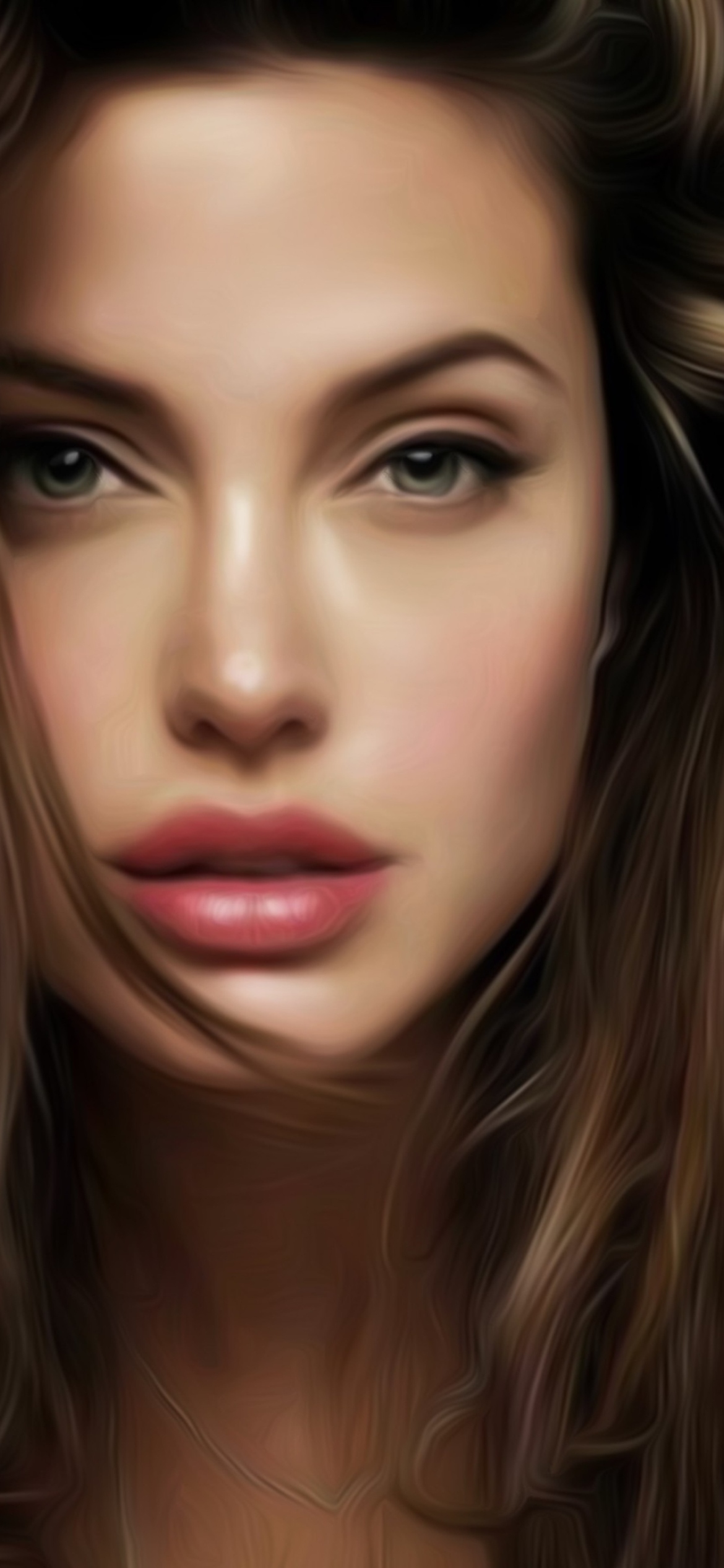 Angelina Jolie Art wallpaper 1170x2532