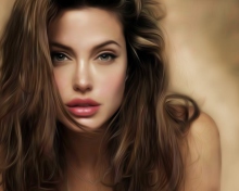 Обои Angelina Jolie Art 220x176