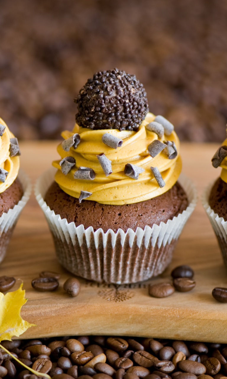 Chocolate Muffins wallpaper 768x1280