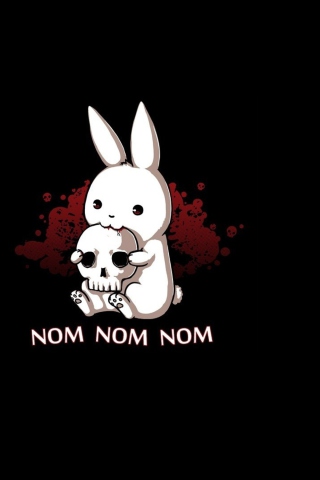Blood-Thirsty Hare wallpaper 320x480