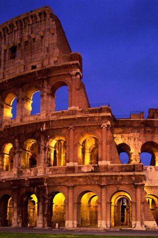 Das Rome Colosseum Antient Wallpaper 320x480