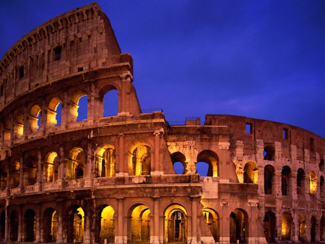 Fondo de pantalla Rome Colosseum Antient 640x480