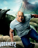 Dwayne Johnson In Journey 2: The Mysterious Island wallpaper 128x160