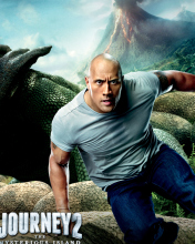 Dwayne Johnson In Journey 2: The Mysterious Island wallpaper 176x220