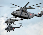 Mi 26 Giant Helicopter wallpaper 176x144