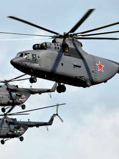 Mi 26 Giant Helicopter wallpaper 240x320