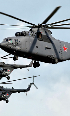 Mi 26 Giant Helicopter wallpaper 240x400