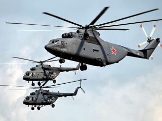 Mi 26 Giant Helicopter wallpaper 320x240