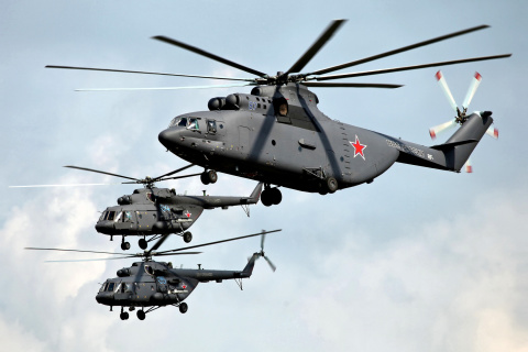Mi 26 Giant Helicopter wallpaper 480x320