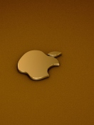 Das Golden Apple Logo Wallpaper 132x176
