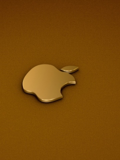 Sfondi Golden Apple Logo 240x320