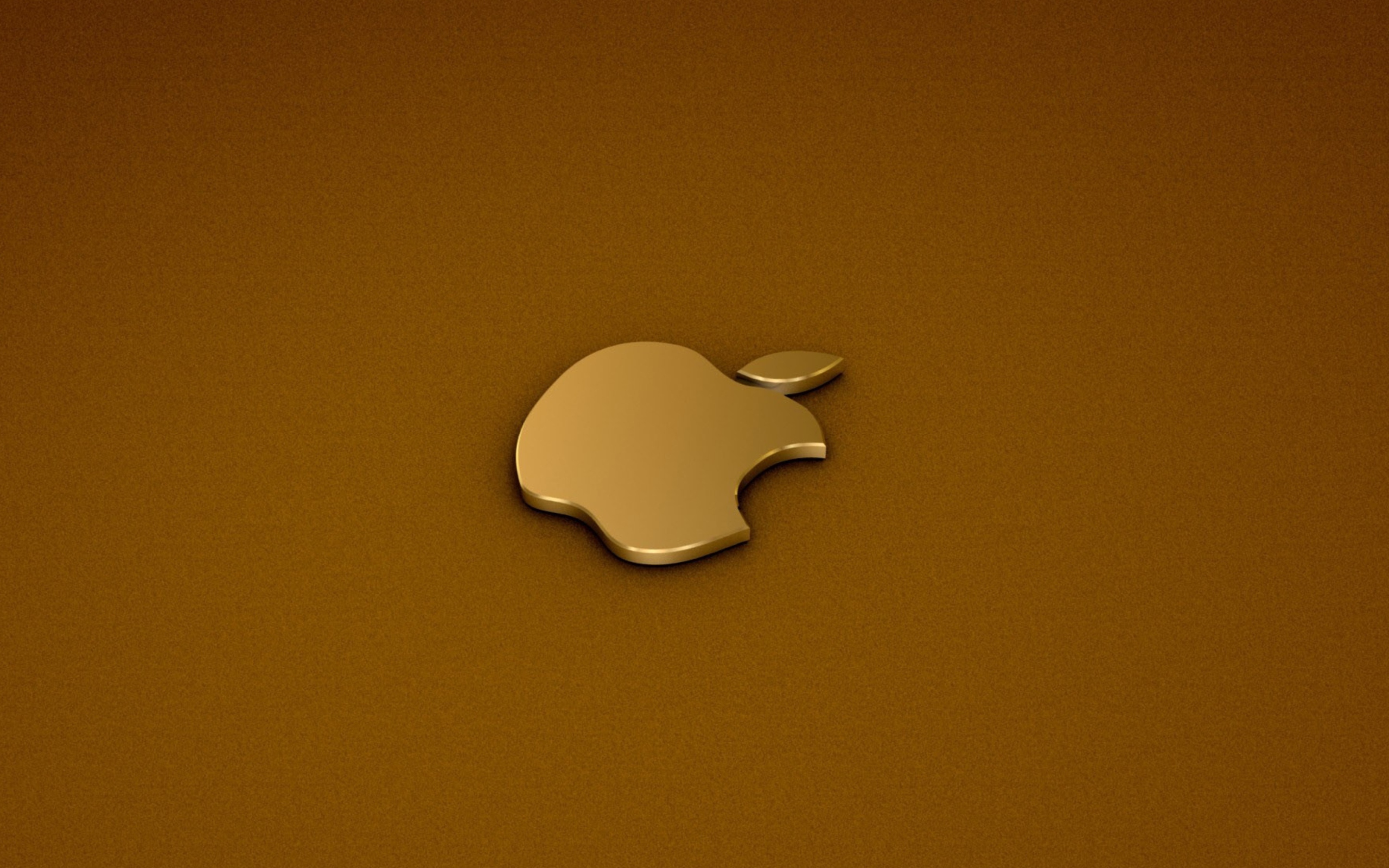 Das Golden Apple Logo Wallpaper 2560x1600