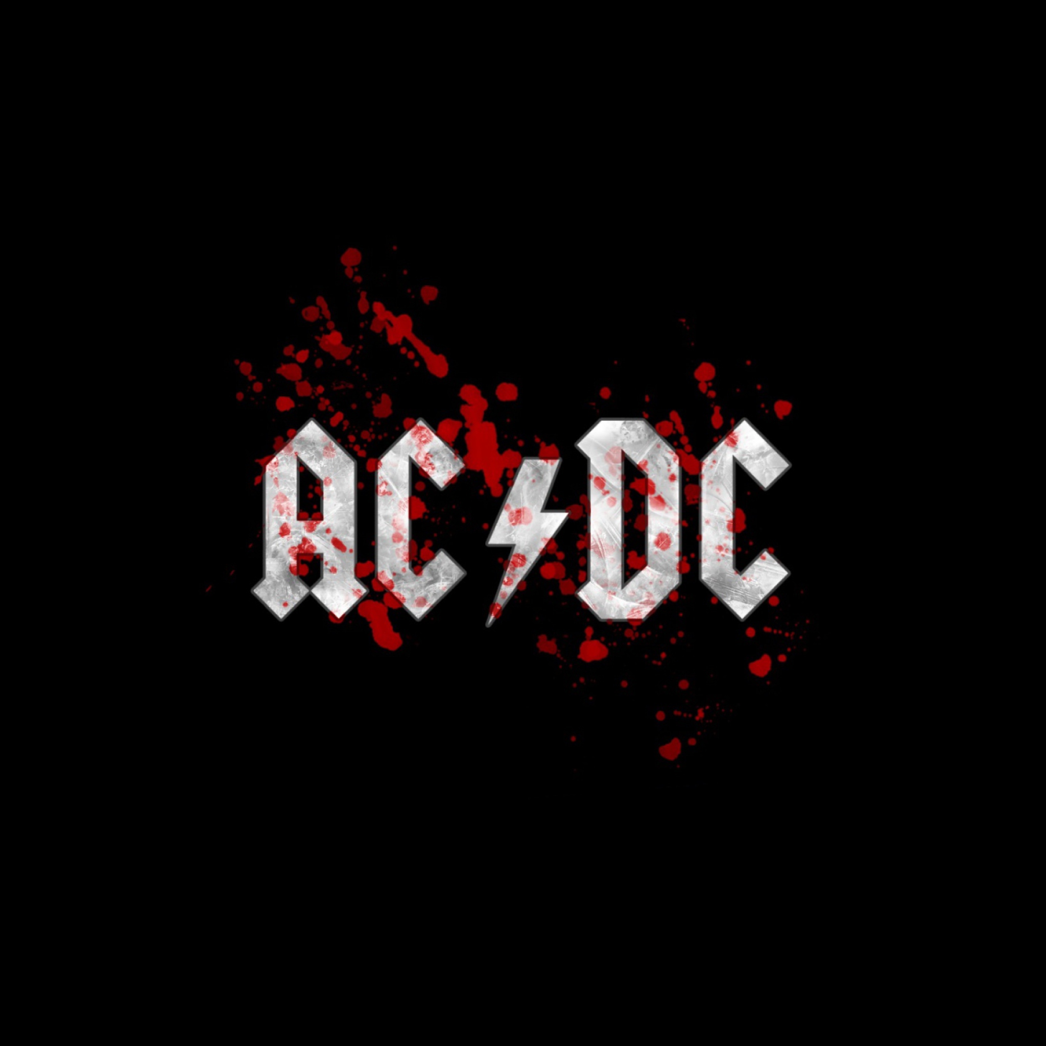 Das AC/DC Logo Wallpaper 2048x2048