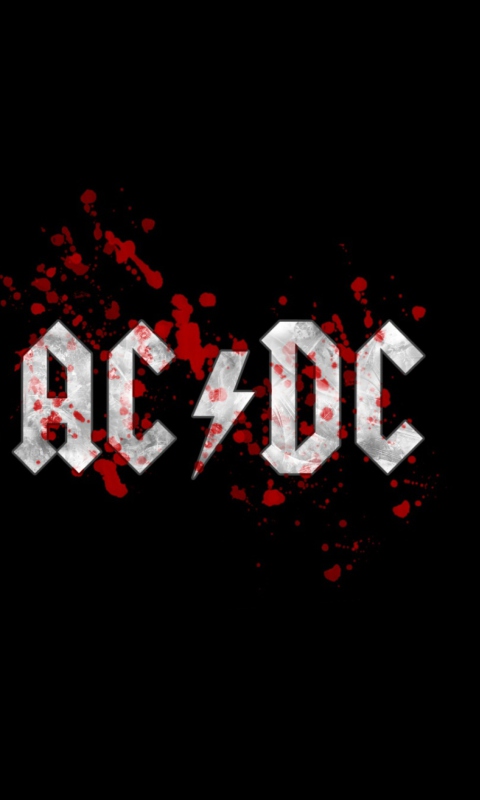 Das AC/DC Logo Wallpaper 480x800