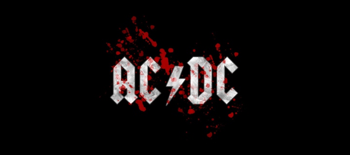 Das AC/DC Logo Wallpaper 720x320