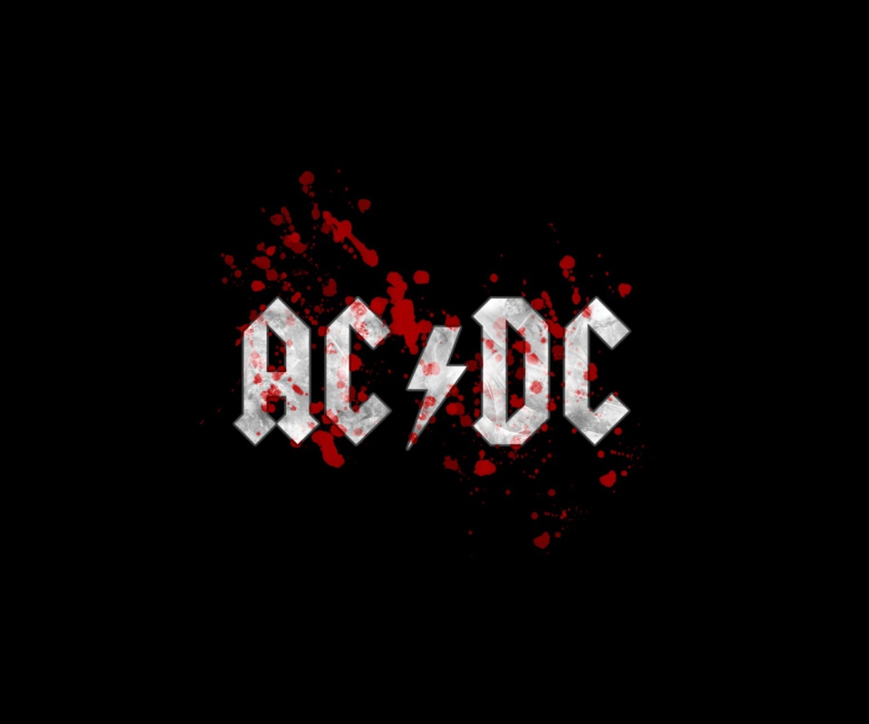 Das AC/DC Logo Wallpaper 960x800