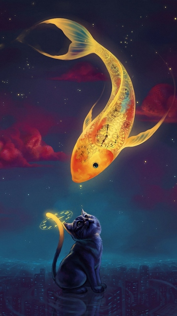 Cat's Dream wallpaper 360x640