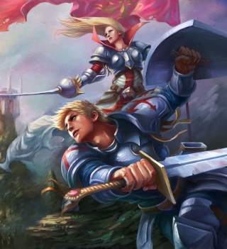 Kostenloses Fantasy Knights Wallpaper für iPad 3