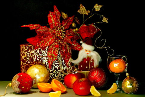 Christmas Still Life wallpaper 480x320