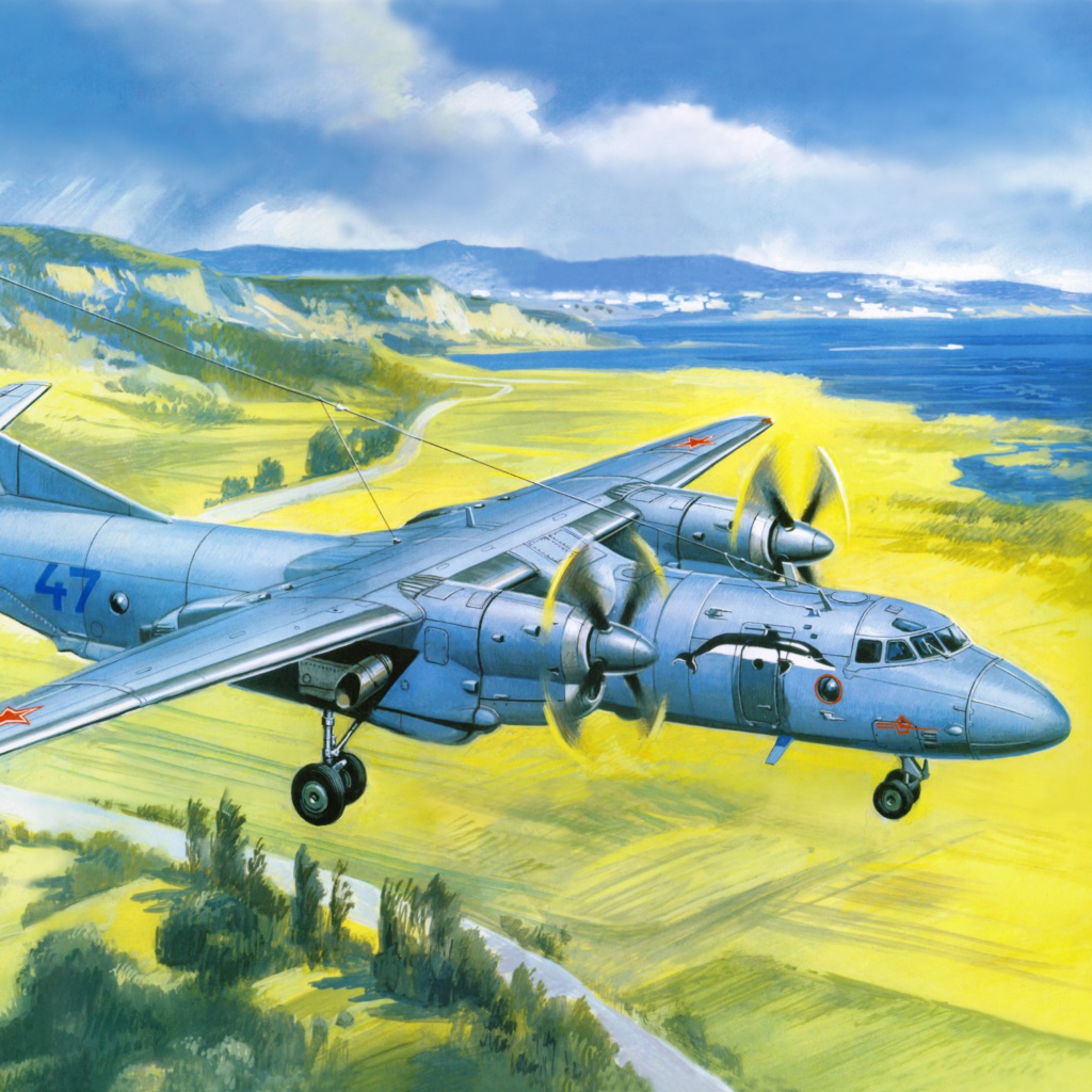 Das Antonov An 24 Airplane Wallpaper 1024x1024