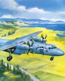 Das Antonov An 24 Airplane Wallpaper 128x160