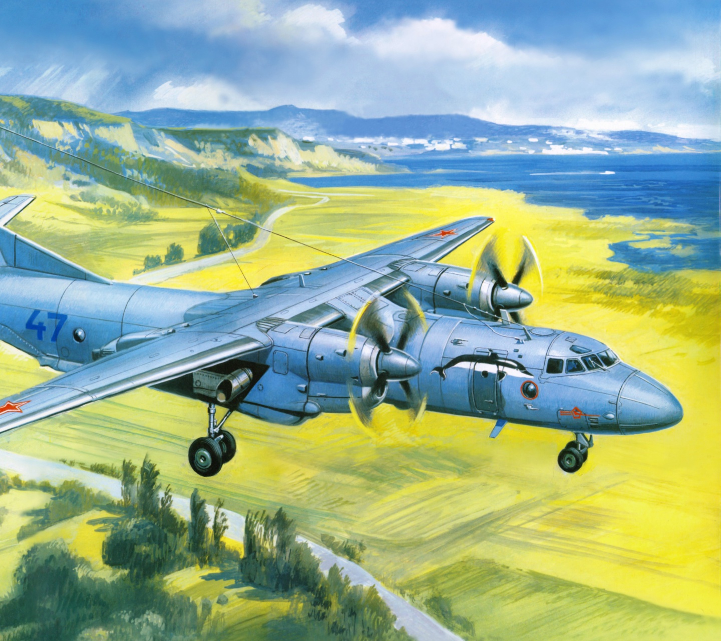 Das Antonov An 24 Airplane Wallpaper 1440x1280