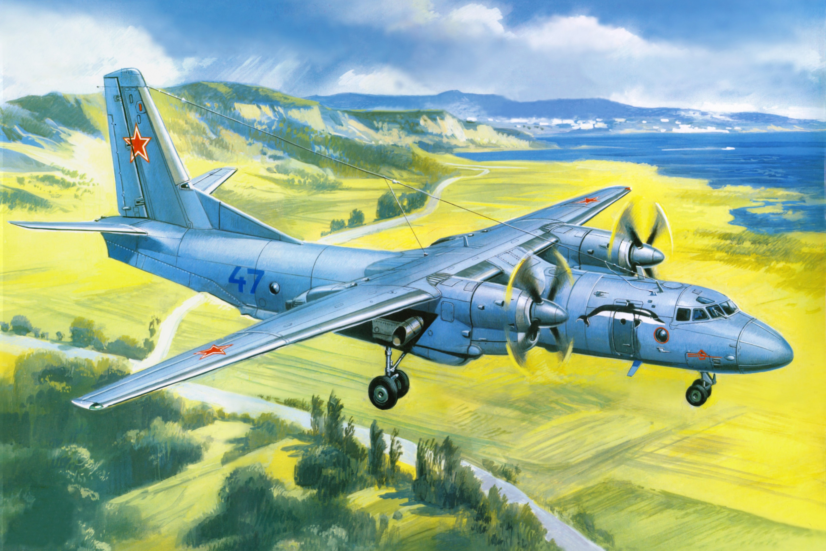 Das Antonov An 24 Airplane Wallpaper 2880x1920