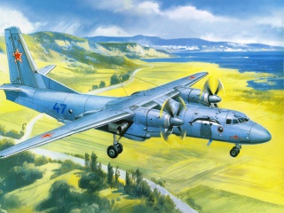 Das Antonov An 24 Airplane Wallpaper 320x240