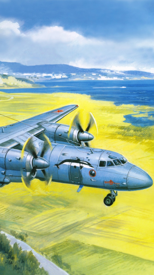 Das Antonov An 24 Airplane Wallpaper 640x1136