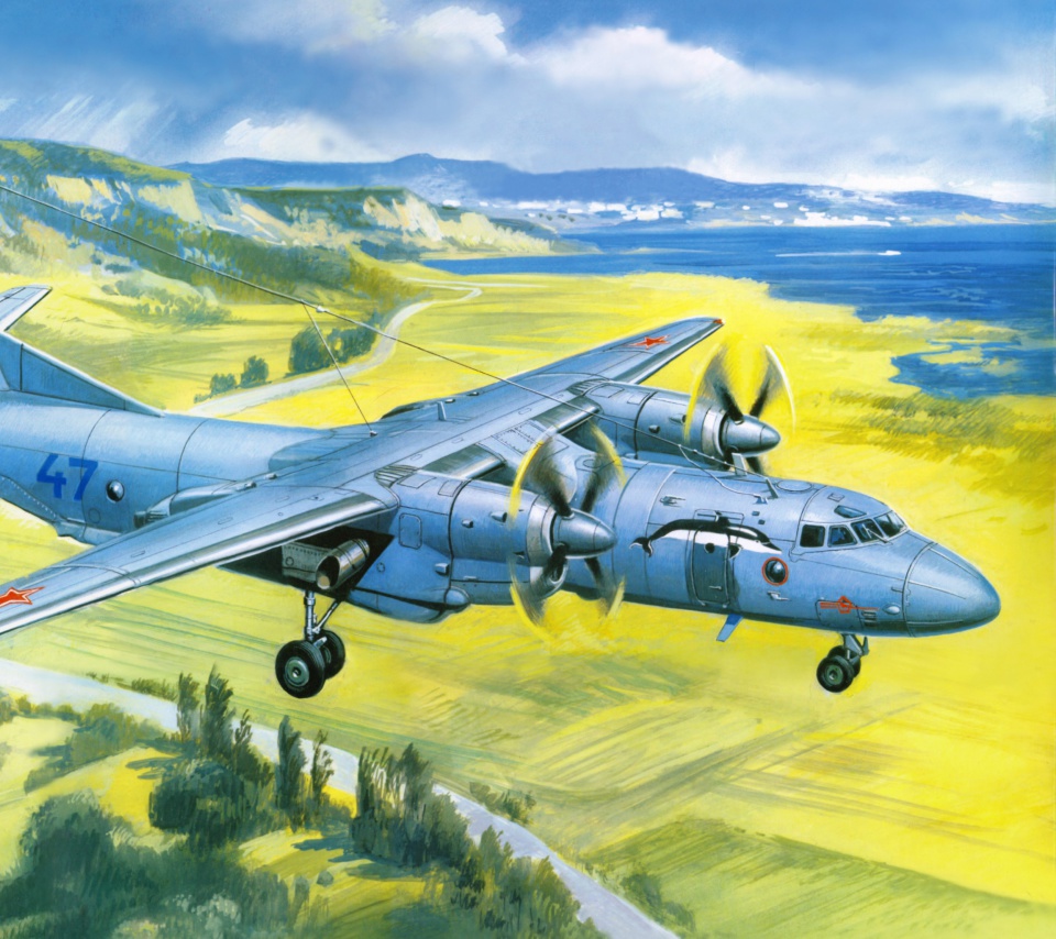 Das Antonov An 24 Airplane Wallpaper 960x854