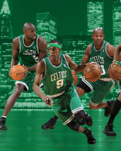 Boston Celtics NBA Team wallpaper 176x220